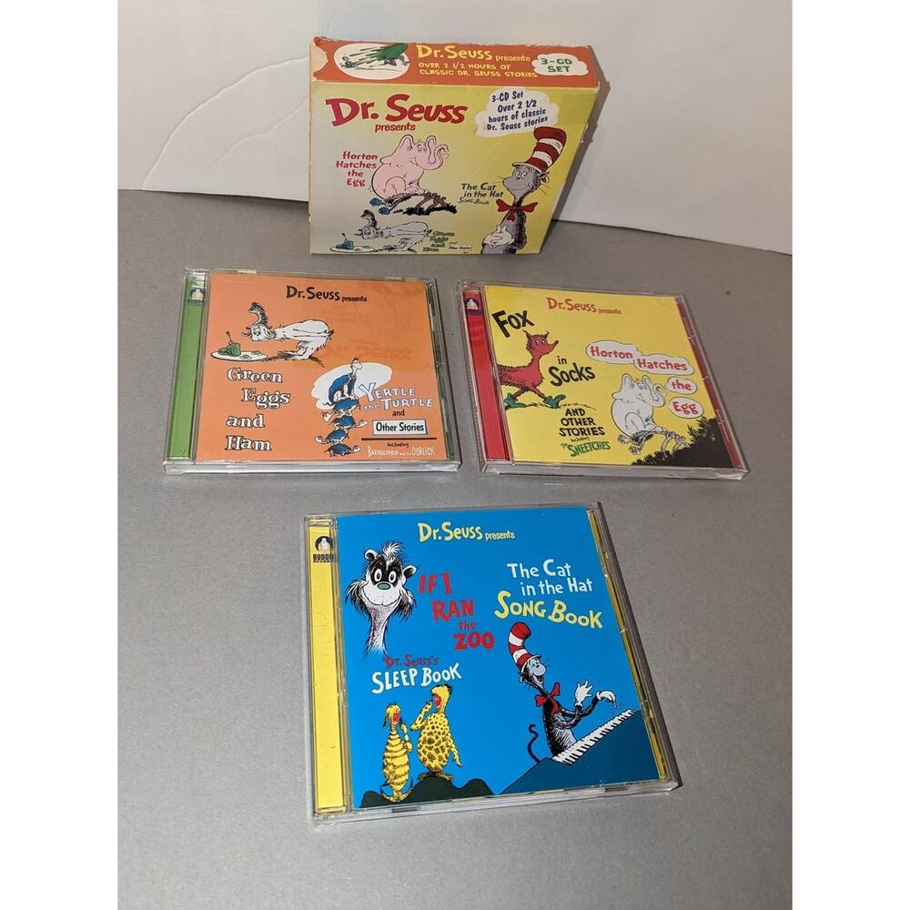 Dr. Seuss Presents Greatest Hits Box CD 2.5 Hours Classic Stories Buddha Records